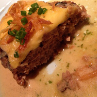 旬菜ステーキ処 らいむらいと - チーズインハンバーグ内部