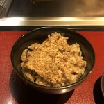 鉄板焼 楓 - 舞茸のガーリックライス