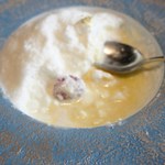 スカイレストラン634 - ブラマンジェの下にはフルーツ＆ソース