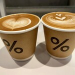 アラビカ京都 - カフェラテ 8 oz ¥550