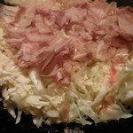 子ぐま - まずは「ぶた玉焼き」を鉄板に。