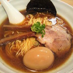 濃厚魚介らぅ麺 純 - あっさりらぅ麺大盛り（1.5玉）880円＋味付玉子100円