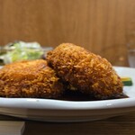 キッチン ブルー グローブ - 横から、厚みかありますね