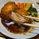 キッチン ブルー グローブ - 更にカットして