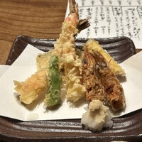 九つ井 玉川店 - カリッと揚げた天ぷらがとても美味しいです