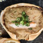 浜焼き海鮮居酒屋 大庄水産 - かに味噌甲羅焼き