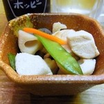 蔵元居酒屋 清龍 - お通しの煮物