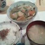 白身魚の野菜あんかけ定食１０００円