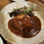 金町製麺 - ハンバーグ