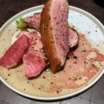 ショクジノアトリエ イタリアン南森町 - 合鴨のロースト