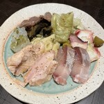 ショクジノアトリエ イタリアン南森町 - 前菜の盛り合わせ