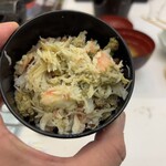 ホテル双葉 - 炊き込みご飯の上にずわいがに載せてみました