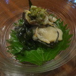 すしバル藤家セカンズ - 蒸しアワビ山葵漬け