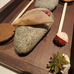 ライラ - ロリ・ポップ(マシュマロ・チョコ)、苺とホワイト・チョコ、石焼き芋1