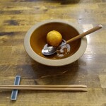 宇久 - 突き出し(レンコン饅頭の揚げ出し)
