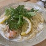 Pizzeria NICOLA - 海老と国産レモンのクリームパスタ