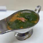 かれーの店 うどん  - オイスターオーシャン、ご飯大盛り、チーズ、スパイシーひき肉、焼とまと