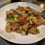 龍天楼 - （ファミリーコース）若鶏とカシューナッツの炒め