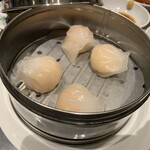 龍天楼 - （ファミリーコース）ハーブ海老蒸し餃子