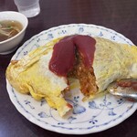 登喜和 - 断面のケチャップ色が濃いです