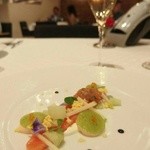 LA BRIQUE - 函館産鱒のマリネ 胡瓜と王林のサラダ