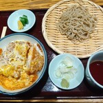 㐂道庵 - かつ丼セット   1060円