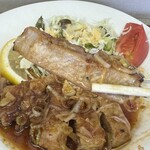 食堂 愛津屋 - 豚ステーキライス（1200円）