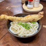 山内うどん店 - あつあつの大¥350 下足番¥250
