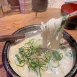 博多串焼き いっぽん - 炊き餃子に〆のちゃんぽん麺追加