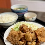 山宗 - 唐揚げ定食　1000円