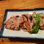 Meishu Kona Isamu - 梅肉とシソの豚肉はさみ焼き