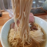 塩そば 時空 - この自家製麺が旨かった！