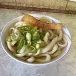 手打うどん たむら - あったかい大¥350 ちくわ天¥60