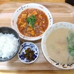 名物元祖長浜ラーメン 長浜屋台 - 麻婆豆腐定食