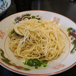 弘明寺丿貫 - 蟹ミソバターの和え玉の麺と油ダレ