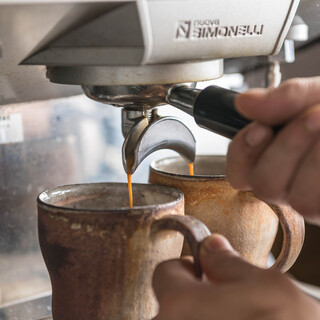 特別にブレンドしてもらったコーヒー