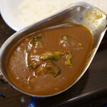 チキンカレー + ブロッコリー（辛口）　¥1,000 + ¥200