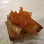 Convivio - 26年5月　前菜　フォアグラ、人参・オレンジマリネ
