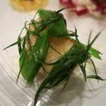 Convivio - 26年5月　前菜　帆立、スナップエンドウ