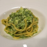 Convivio - 26年5月　自家製スパゲッティーニ　白身魚とバジルのソース