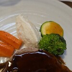 キッチン ブルー グローブ - 備え付け野菜のアップ