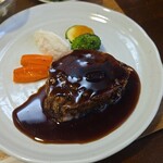 キッチン ブルー グローブ - 三元豚肩ロースポシェのアップ