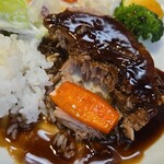 キッチン ブルー グローブ - 人参を添えて