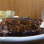 キッチン ブルー グローブ - 横から、高さは2cm 強