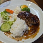 キッチン ブルー グローブ - 再びご飯を乗せて