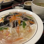 香港酒家 桂泉 - 半ラーメンセット！