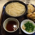 うどん 丸香 - 「釜上げ」「かしわ天」　　2014年4月