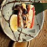 九つ井 - 焼き松葉蟹　甘くて美味しい
