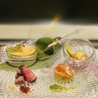 ステーキ懐石都 春日 - ①【前菜4種盛り】