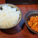 超多加水純手打ち麺 仁しむら - キムチセット